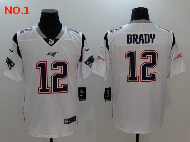 Men's New England Patriots #12 Tom Brady Jerseys-6